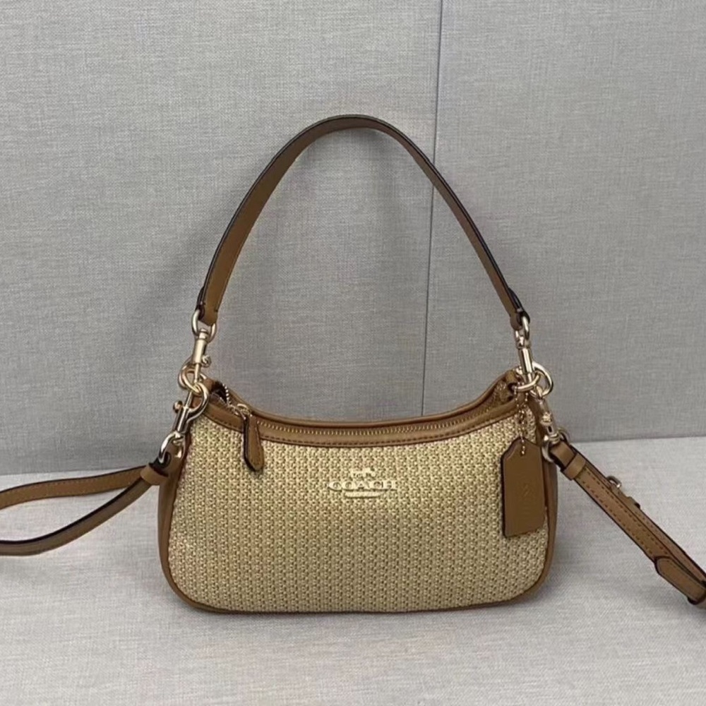 Coach straw bag
